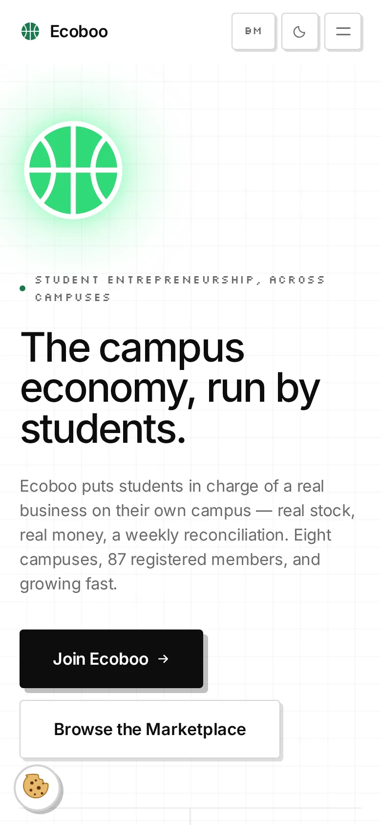 Ecoboo on a phone